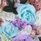 12Pcs Artificial Flower Wall Panel Backdrop Wedding Party Background Venue Decor